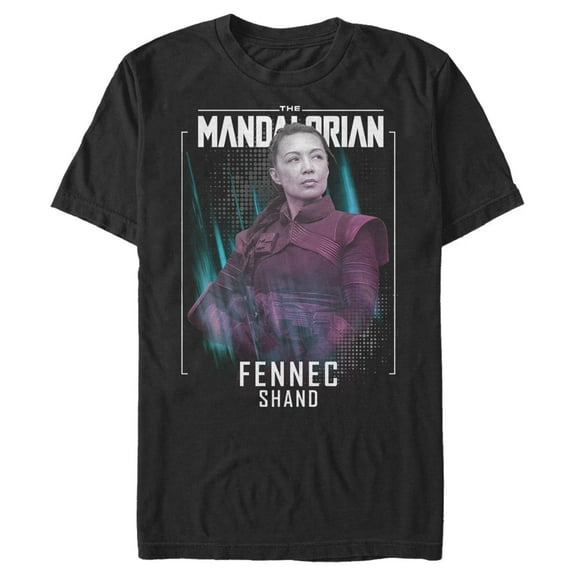 Men's Star Wars: The Mandalorian Fennec Shand Female Assassin  Graphic Tee Black 3X Large