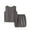 Dark Gray, variant on Jgppe Baby Boys Girls Set 2 Piece Soft Tank Tops and Elastic Short Pants Solid Color Summer Outfits 9Months-5Years