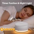 thumbnail image 3 of White Noise Machine,24 Soothing Sounds with Night Light,Powerful Battery, 5 Timer Memory White Noise for Baby Adults, 3 of 5