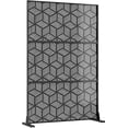 thumbnail image 3 of QinaQin 72x 47 Inch Metal Privacy Screen, Freestanding Decorative Divider, Cube, 3 of 8