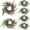 6PCS, variant on 6 Pcs Christmas Candle Rings Wreath Artificial Candle Rings with Red Berry, Snowy Pine Garland Candle Ring Holder for Christmas Decorations Table Centerpiece