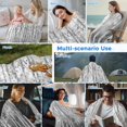 thumbnail image 5 of Grey Forest Cooling Blanket, Lightweight Breathable Summer Throw Blanket with Double Sided Cold Effect, Modern Oil Painting Art Picnic Beach Blankets Bed Sheet for Hot Sleepers 50"x60", 5 of 8