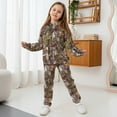 thumbnail image 3 of Uorisanigo Kids Sweatsuit Set 2PCS Long Sleeve Camo Hunting Print Sweatshirt & Pants Set for Boys Girls Activewear Fall Winter Outfit, Pullover Hoodie and Jogger Sweatpants, 3 of 7