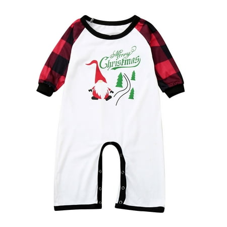 

AnuirheiH Parent-child Wear Pjs Christmas Toddler Baby Letter Print Top Blouse+Pants Family Clothes Pajamas Clearance Under $10