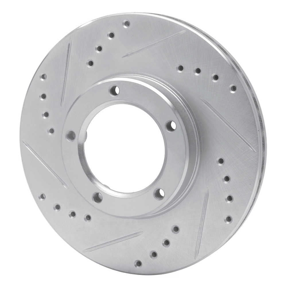 Dynamic Friction Company 631-76106L DFC Brake Rotor - Drilled And Slotted - Silver