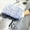 thumbnail image 3 of Wash Mitt Auto Detailing,Double-Sided Car Wash Mitt Chenille Microfiber - Microfiber Washing Gloves, Holds Tons of Sudsy Water for Effective Washing, Machine Pareks, 3 of 5