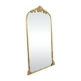 thumbnail image 5 of DecMode 42" x 72" Gold Metal Scroll Tall Ornate Arched Baroque Floor Mirror, 5 of 7