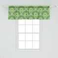 thumbnail image 2 of Ambesonne Ethnic Window Valance, Antique Cultural Round Motif, 42" x 18", Green Lime Green, 2 of 3