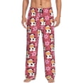 thumbnail image 2 of Lsque Cow And Flower Print Men's Pajama Pants, Lounge Pant - Comfortable Home Wear,Elastic Waistband, Stylish Design-XX-Large, 2 of 9