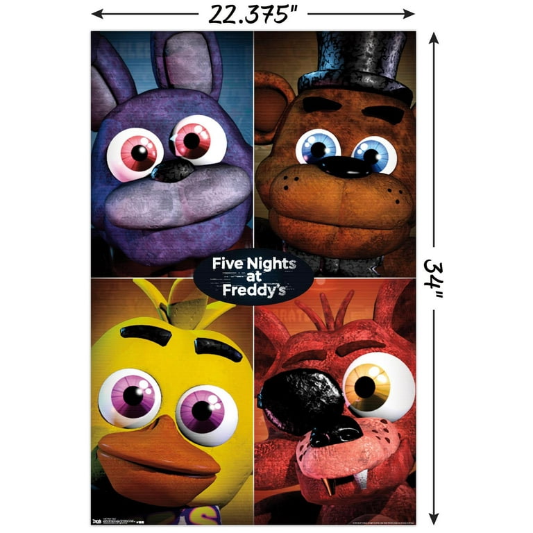 Five Nights at Freddy's - Quad Wall Poster, 22.375