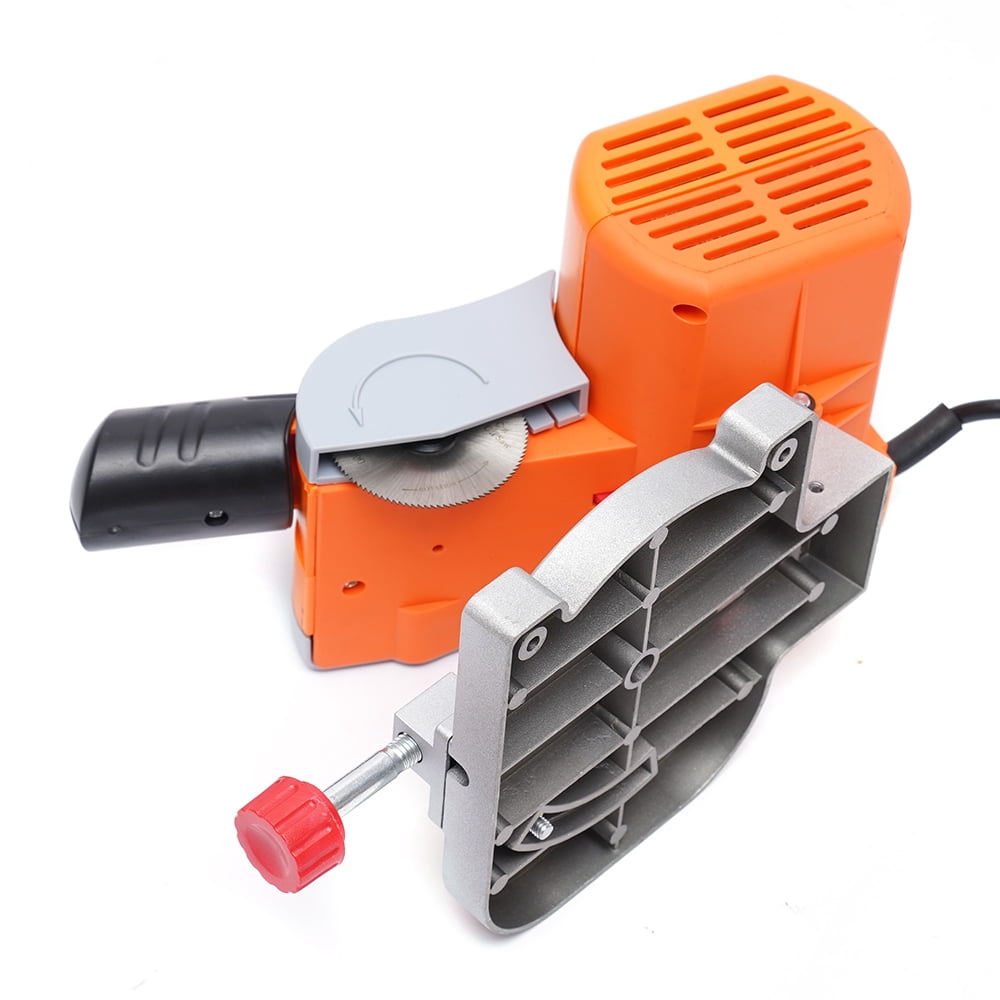 CNCEST 110V Mini Bench Cut Off Saw Desktop High-Speed Miter Saw Adjustable Miter Gauge for Metal Wood Cutting DIY Working AC 2" Blade US
