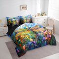 thumbnail image 3 of Feelyou Boho Dragonfly Twin Bedding Sets 7pcs, Hippie Rustic Animal Bedding Comforter Set, 3 of 8