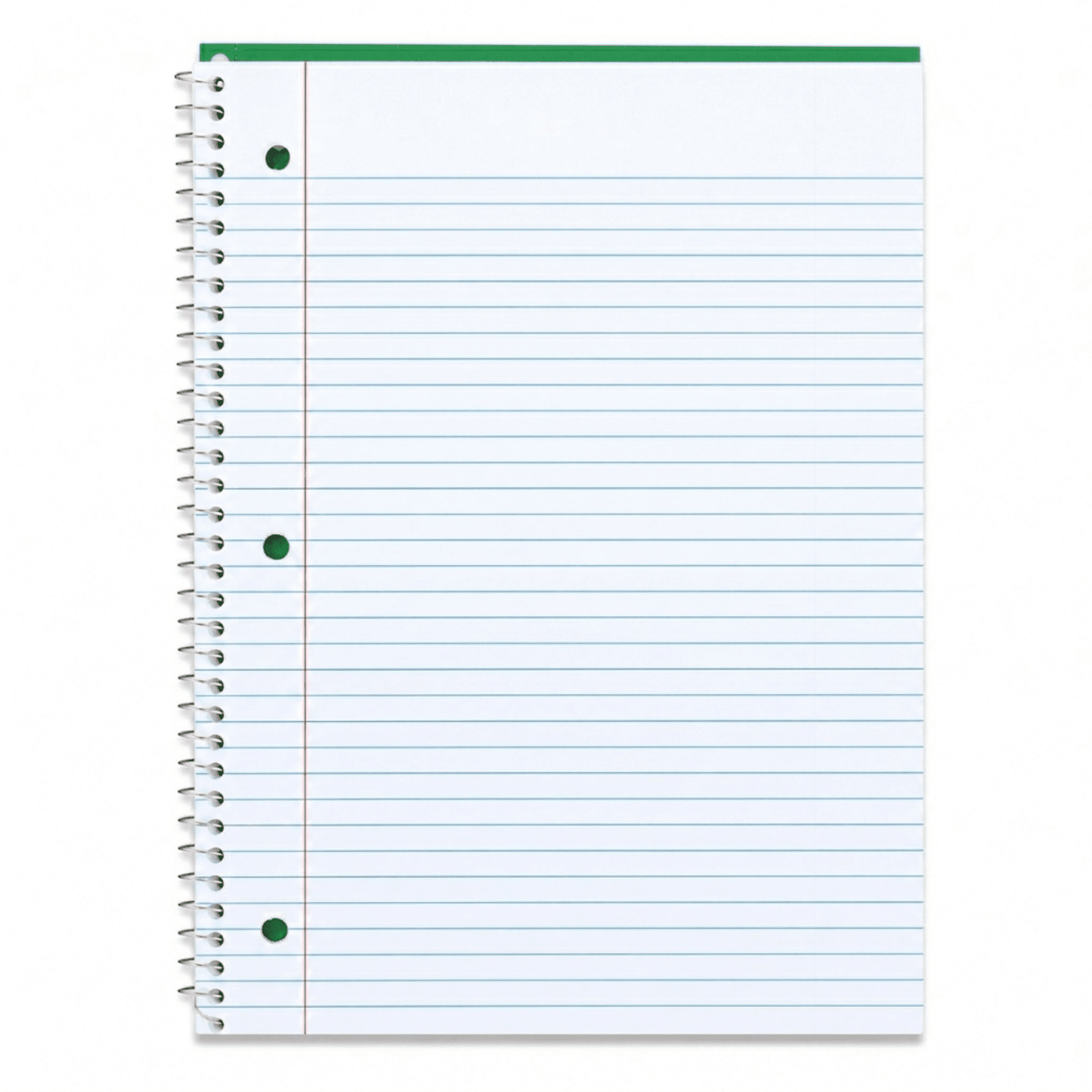 School Supply Boxes | (Green) College-Ruled 1 Subject Notebooks | 48 Pack | 10.5 IN x 8 IN (70 Sheets) Notebooks for School, Work & Office