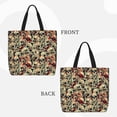 thumbnail image 3 of Vsdgher Skulls1 print Tote Bag for Women Shoulder Bag with Zipper Large Shoulder Bag Handle Handbag Portable Washable for Travel, Work, 3 of 8