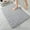 Gray, variant on Cotton Bath Mat, Water Absorbent and Non Slip, Ultra Soft Floor Rug for Bathroom, Bedroom, Kitchen, Living Room Entrance, Machine Washable and Quick Dry