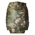 thumbnail image 4 of Bovemsi Sweatshirt for Women Solid Loose Jacket Long Sleeve Irregular Print Zipper Pullover Elegant Tops Blouse Zip Up Hoodie, 4 of 7