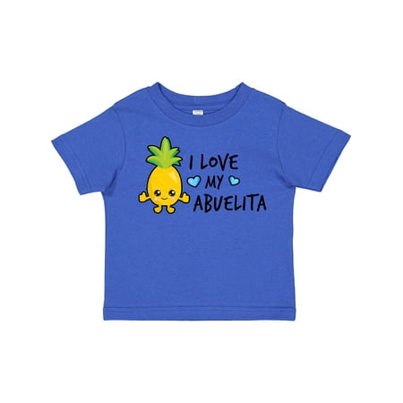 

Inktastic I Love My Abuelita with Pineapple Gift Toddler Boy Girl T-Shirt