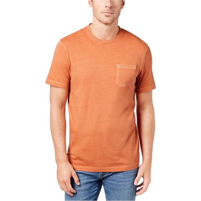 Camiseta básica Club Room SS para hombre, naranja, pequeña