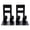 Note B025, variant on 2Pcs Book Ends for Shelves Hollowed Musical Note Metal Bookends Heavy Duty Book End Decorative Book Stoppers for Shelves