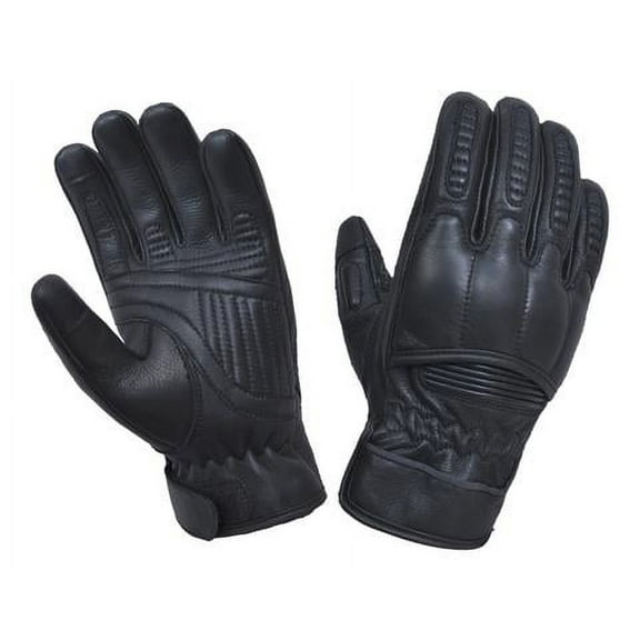 Unik International Mens Full Finger Leather Gloves