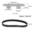 thumbnail image 2 of 118XL 037 Timing Belt 59 Teeth Rubber Geared Cogged Belt, 0.37" Width, 0.20" Pitch, 2 of 5