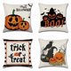 thumbnail image 1 of Set of 4 Halloween Pumpkin Head Funny Trick-Trouble Cartoon Anime Home Pillowcase (45x45cm), 1 of 5