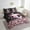 Pink Black, variant on Erosebridal Cartoon Axolotl 7 Piece Bedding Set Pink Cute Axolotl Eat Dessert Comforter Set with Sheets Twin Size Room Decor Love Heart Print Bed in a Bag Salamander Bed Set