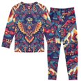 thumbnail image 2 of FORMRS Long Sleeve Top and Pants Pajama Set for Niños 2-Piece Sleepwear, Sizes 18M-8Y, Geometric Eagle, 2 of 6