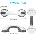 thumbnail image 7 of SHX Grab Bars for Bathroom Shower, Shower Handle 12 inch Grab Bars for Bathroom Strong Suction Cup, Safety Grab Bars for Seniors Elderly, Suction Bath Tub Hand Rail, Shower Grip Bars, Gray (2 Pack), 7 of 7