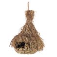 thumbnail image 4 of Nido de Pájaro de hoja de bambú tejido a mano, casa colgante para loros, para decoración del hogar y el jardín, 4 of 5
