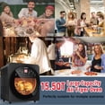 thumbnail image 4 of CUSIMAX Air Fryer Oven, 10-in-1 Convection Oven, 15QT Air Fryer Combo, Countertop Air Fryer Toaster Oven with Rotisserie & Dehydrator, Rich Accessories, Black, 4 of 7