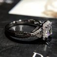 thumbnail image 3 of 6mm New Princess Cut CZ Band 925 Silver Women's Engagement Wedding Ring Size 4-9, 3 of 5