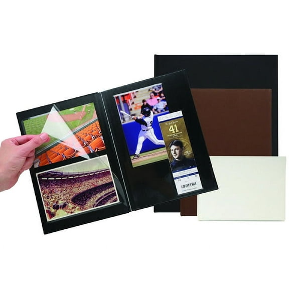 Itoya 1-Up Repositionable Presentation Album for 4x6 - Black