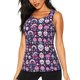 thumbnail image 1 of Balery cute Skull rainbow mushroom Camiseta sin mangas estampada ligera para mujer, tops de entrenamiento sin mangas, camisetas de yoga transpirables de secado rápido.-Large, 1 of 7