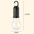 thumbnail image 2 of Rechargeable Outdoor Solar Bulb Light - Waterproof Camping Lantern with 3 Modes & Type-C Charging, Warm Bulb for Backpacking/Yard Decor, 2 of 2
