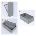 thumbnail image 3 of Unique Bargains Fabric Collapsible Storage Bin for Closet Organizers Gray 12"x7"x3.9", 3 of 6