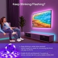 thumbnail image 3 of USB TV LED Backlight Work with Alexa,12.4Ft RGBW TV Led Light Strip for 32 to 55inch Music Sync to Color Changing 6500K Bias Lighting,APP Control for HDTV Computer Gaming (Only Supports 2.4 GHz WiFi), 3 of 5