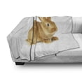 thumbnail image 3 of Bunny Soft Flannel Fleece Throw Blanket, Fluffy Rabbit Sitting on a White Background Friendly, Cozy Plush for Indoor and Outdoor Use, 50" x 60", Caramel Brown, by Ambesonne, 3 of 6