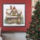 thumbnail image 4 of Pintura de diamante 5D DIY Taladro parcial con forma especial Casa de nieve de Navidad 30x30cm, 4 of 9