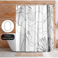 thumbnail image 4 of Americanflat 71x74 Delicate Lines Shower Curtain - 100% Polyester Shower Curtain, 4 of 5