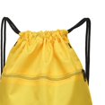 thumbnail image 3 of Travel Nylon Drawstring Bag Sack school sport Beach Gym Backpack Shoes Bags Yellow, 3 of 9