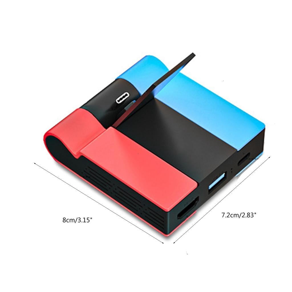Dock with USB Port Multifunctional Docking Station Lightweight Charging Stand Travel Docking for Switches