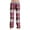 Hot Pink, variant on Adult Fashionable Loose Plaid Print Casual Pants Pajamas, Comfortable Sleepwear for Home Use, Ideal for Lounge and Relaxing Evenings,Beige,L