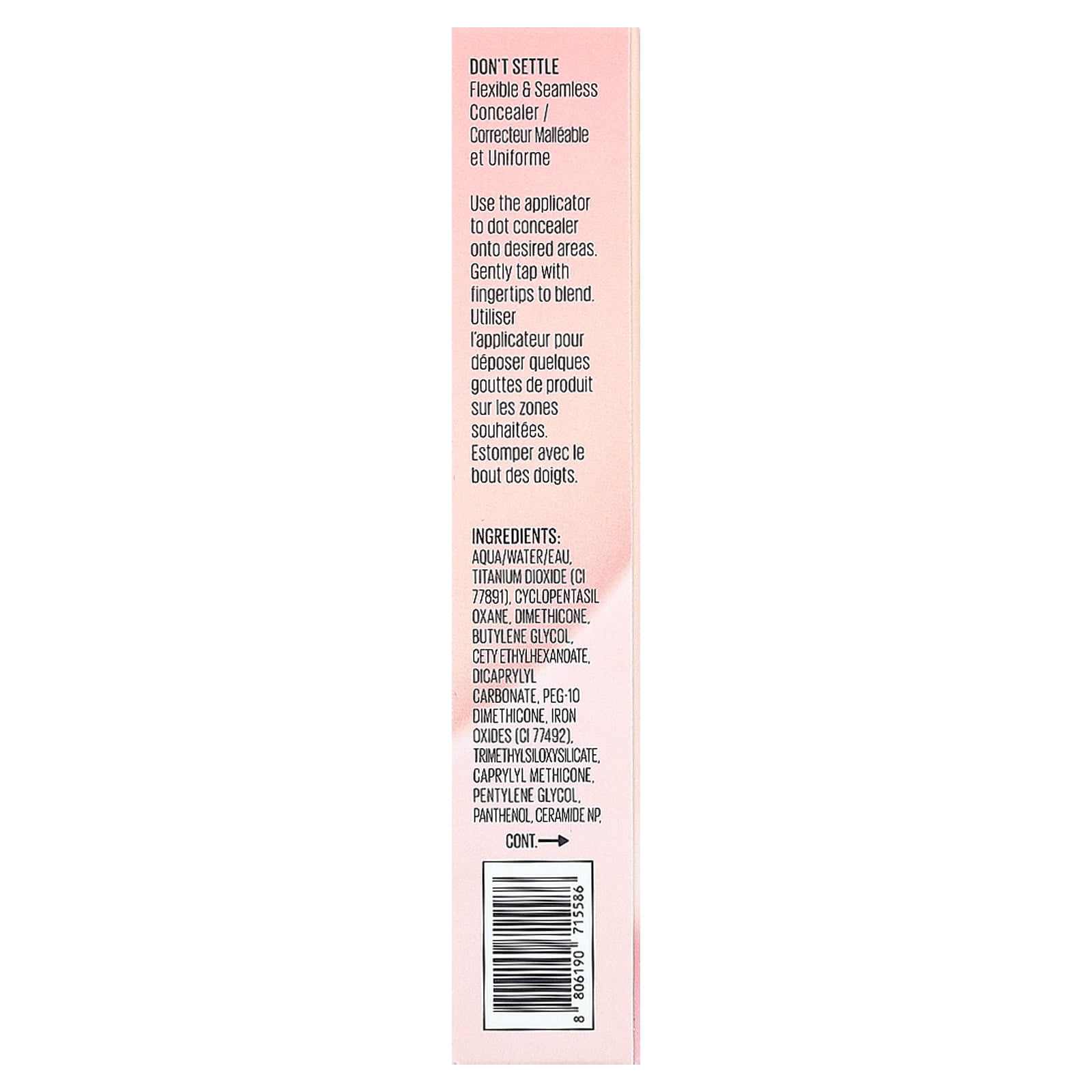 Kaja Don't Settle, Flexible & Seamless Concealer, 04 Waffles, 0.24 oz (7 g)