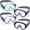 Black, Blue, Mint Green, Purple, variant on 4 Pack Adult Swim Goggles With Nose Cover Snorkel Diving Mask Elastic Strap Scuba Underwater Swimming Goggle