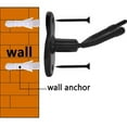 thumbnail image 3 of Peng Da Violin Viola Wall Mount Hanger With Bow Hook, Sturdy & Durable, Dual Head Design,  , Easy Installation For Home & Studio, 3 of 8