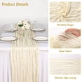 thumbnail image 3 of Table Runner Fixwal - Mantel para queso (35 x 120 cm, 6 unidades), color beige, 3 of 8