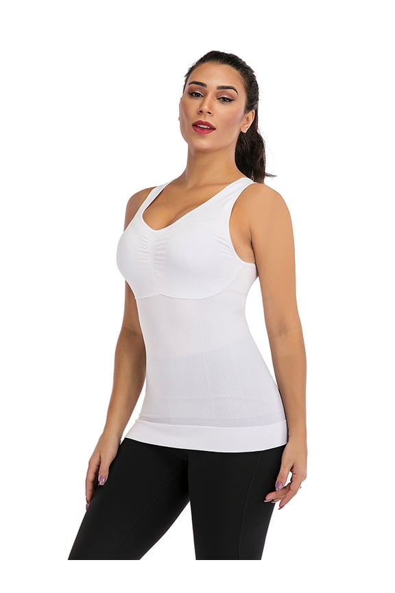 Women Shapewear Tank Tops Tummy Control Seamless Slimming Body Shaper Tops Female