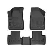 Husky Liners Weatherbeater Floor Mats | Fits 2014 - 2015 Jeep Cherokee | Front & 2nd Row, 3-pc Black - 99031