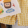 thumbnail image 6 of KPOPLK Baby Girls Toddler Clothes 2Pcs Summer Bow Embroidery Short Sleeve T-Shirt Tee Clothing Elastic Waist Shorts Set with Pockets(18-24 Months,Yellow), 6 of 6